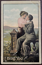 Postcard Romantic Couple Lovers 