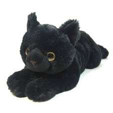 Sun Lemon Knee Cat Black M 17×18×47cm Stuffed Animal P-1822 picture