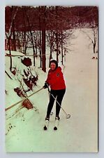 Rhineback NY-New York, Skiing on Mountain at Stanbrooke, Vintage Postcard picture