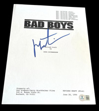 MARTIN LAWRENCE SIGNED AUTOGRAPH MOVIE SCRIPT BAD BOYS WILL SMITH BECKETT BAS D picture