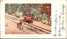 Postcard Donkey Carrying Load, I Helped Build Pike's Peak Railway picture