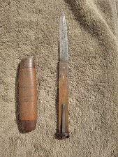 Rare Antique Swedish Barrel Knife  Joh. Engström Copper Wire Wrap / Trench Art picture