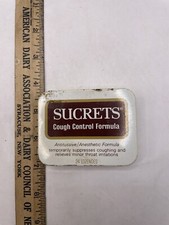 Vintage Sucrets Cough Control Tin Calgon Consumer Products Empty F7A3 picture