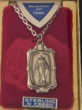 creed vintage sterling silver medal picture
