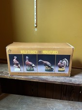 Austin Nichols Wild Turkey Miniature Decanters Set Of 4 Empty 1970 picture