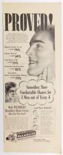 Vintage Print Ad 1947 Life Magazine Palmolive Brushless Shave 5-1/2