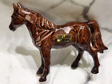 Vtg Enesco Porcelain 1960's Sam A. Baker Park Thoroughbred Brown Horse 7