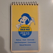 Santa Fe Railroad Vintage Memo Pad Unused NOS picture