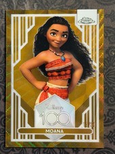 2023 TOPPS CHROME DISNEY 100 MOANA GOLD WAVE REFRACTOR SSP/50 INVEST picture