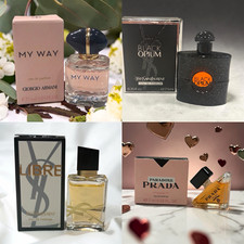 Perfume Miniature Lot 4 EDP: Armani My Way, YSL Black Opium/Libre, Prada picture