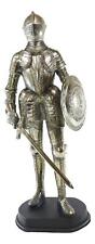 French Royal Grand Armee Fleur De Lis Elite Knight with Sword & Shield Figurine picture