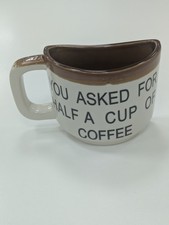 Cyprus Souvenir You Asked For Half A Cup Of Coffee ceramic Half Mug Vintage🔥 picture
