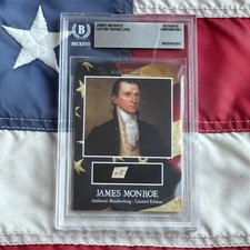 James Monroe Beckett Encapsulated Handwriting from Autograph Letter Signed picture
