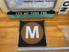 R27/30 1984 NYCTA NY NYC SUBWAY ROLL SIGN ART M LINE BROOKLYN QUEENS MANHATTAN picture