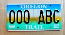 Original 1990's OREGON Trail License Plate - 000-ABC - still in plastic sleeve picture