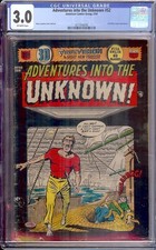 Adventures Into the Unknown #52 CGC 3.0 - 3-D effect cover and stories - 1954 picture