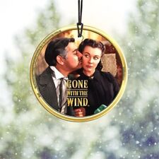 Gone With the Wind Rare Starfire Hanging Glass Ornament Rhett Kisses Scarlet NEW picture
