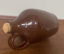 Vintage Stoneware Brown Glazed Jug with Cork- Made by A Quality Product Japan picture