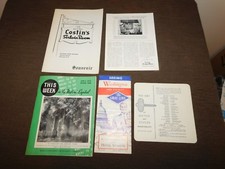 VINTAGE 1956  WASHINGTON DC SOUVENIR  COSTIN'S MENU HOTEL STATLER ACCOUNT 5 PC  picture