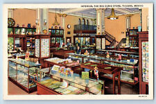 Tijuana Baja California Mexico Postcard Interior The Big Curio Store c1930's picture
