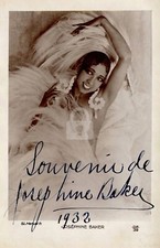 Josephine Baker -- Signed Vintage Photo Postcard Copy picture