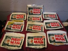 Lot of 10 Vintage Empty Red Man Chewing Tobacco Empty Pouch Only, No Tobacco picture