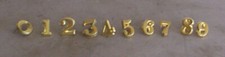 Hat Brass Numbers, 1/2 inch, Civil War, New picture