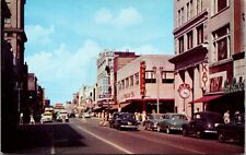 Postcard Looking Northeast on Main Street in Downtown, Evansville, Indiana picture