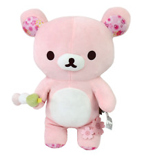 Rilakkuma Cherry Blossom Sakura Plush Rilakkuma San-X Kawaii Stuffed Bear Large picture