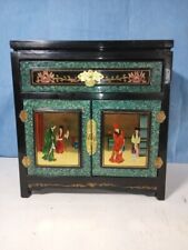 Vintage Asian Hand Painted Lacquer Cabinet ~ picture