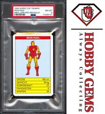IRON MAN PSA 8 1988 Super Top Trumps Marvel Super Heroes Red Back picture