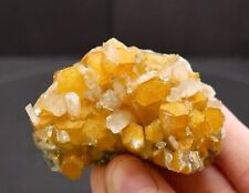 New Find Iridescent Yellow and Clear Columnar Calcite - Xia Yang, Fujian, China picture