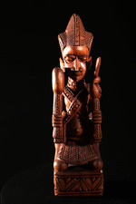 Yoruba Art Ere Oshe Shango Statue Wood Sculpture by Ayo Bankole Orisha Art Isese picture