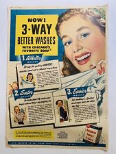 1947 American Family White Flakes Soap Print Ad Chicago's Favorite picture