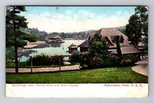 Auburndale MA-Massachusetts, Norumbega Park Charles River Vintage c1907 Postcard picture