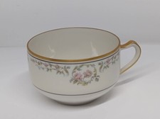 Haviland Limoges France Teacup Unique Print Gold Trim  picture