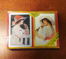 Vintage Victorian Lady Coca-Cola Congress Playing Cards Cellutone Finish Coke picture