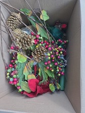 vintage christmas Mystery Box Decor Ornaments Floral picture