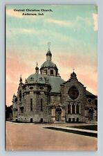 Anderson IN, Central Christian Church, Indiana c1910 Vintage Postcard picture