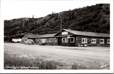Vintage RPPC Typical Alaskan Roadhouse Hayes House Cabins Meals Robinson Photo picture