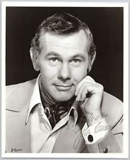 Johnny Carson signed 8x10 Photo by Philippe Halsman NY TV Johnny Carson Show picture