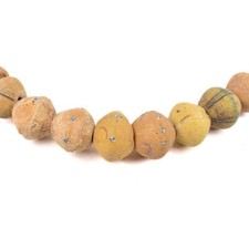 King Excavated Venetian Yellow Trade Beads picture