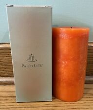 VTG Used PartyLite NORDIC ICE 3 x 7 Flat Top Pillar Candle C37614 Retired Sweet picture