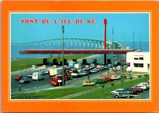 Postcard Pont de l'Ile de Re Toll Booth Bridge Charente-Maritime France Artaud picture