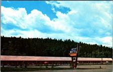 Vintage Postcard Hatchet Motel Moran Wyoming Scenic View picture
