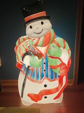 Vintage Santa's Best Blow Mold Snowman 44