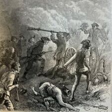 1877 General John Burgoyne Revolutionary War illustrated picture