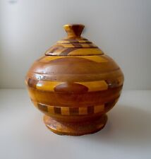 Vintage Wooden Lidded Trinket Box Container picture