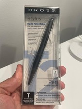 NEW Cross Dual-Function Metallic SATIN BLACK Ballpoint Pen with Stylus AT0652S-1 picture