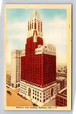 Baltimore MD-Maryland, Baltimore Trust Building, Vintage c1949 Souvenir Postcard picture